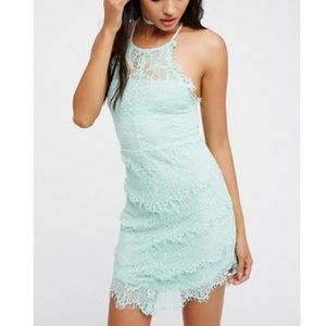 Free people - ‘She’s Got it’ Slip mint dress NWT